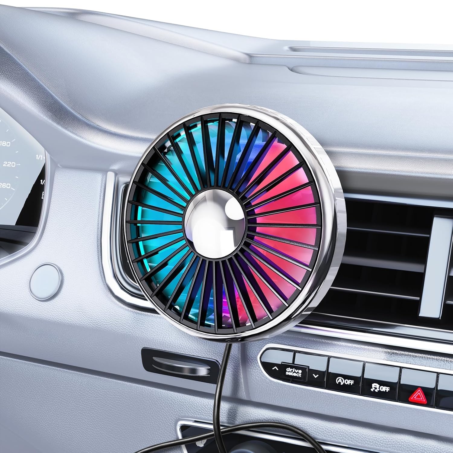 Oscillating Fan Clip - 2026 New Upgrade USB Car Fan