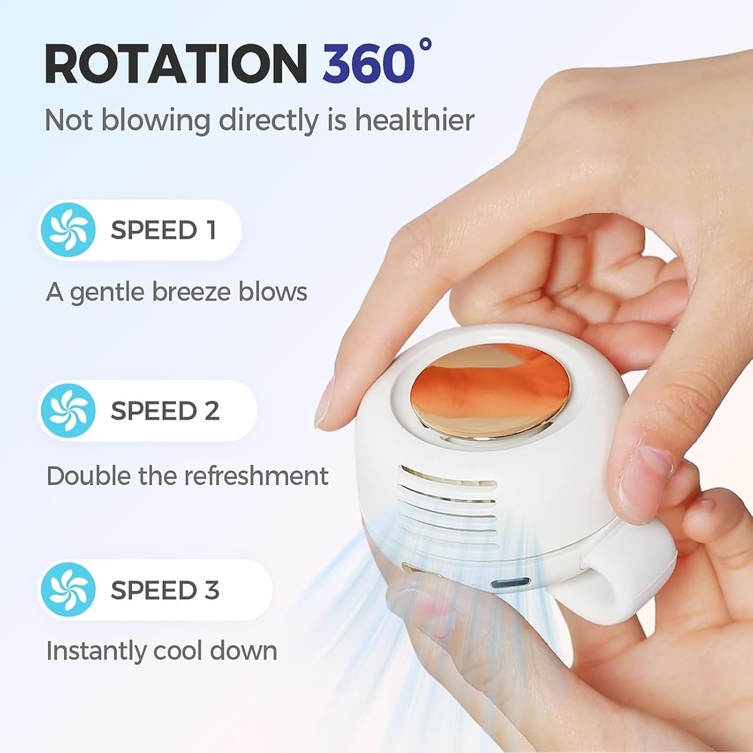 Portable Clip-on Mini Fan Sile - Oscillating Fan Clip review and price
