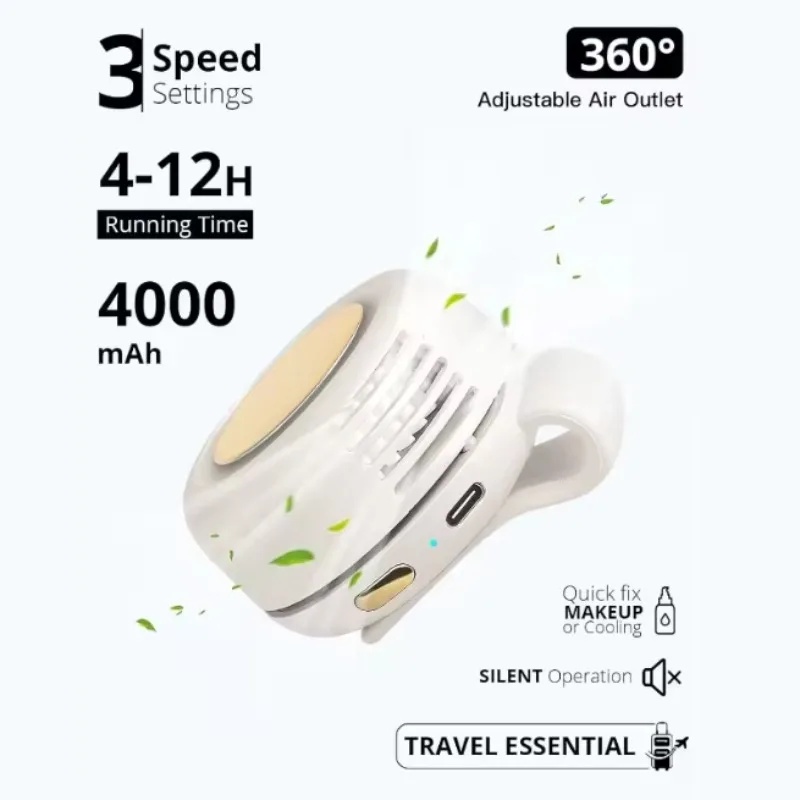Portable Mini Bladeless Fan 3  - Oscillating Fan Clip review and price