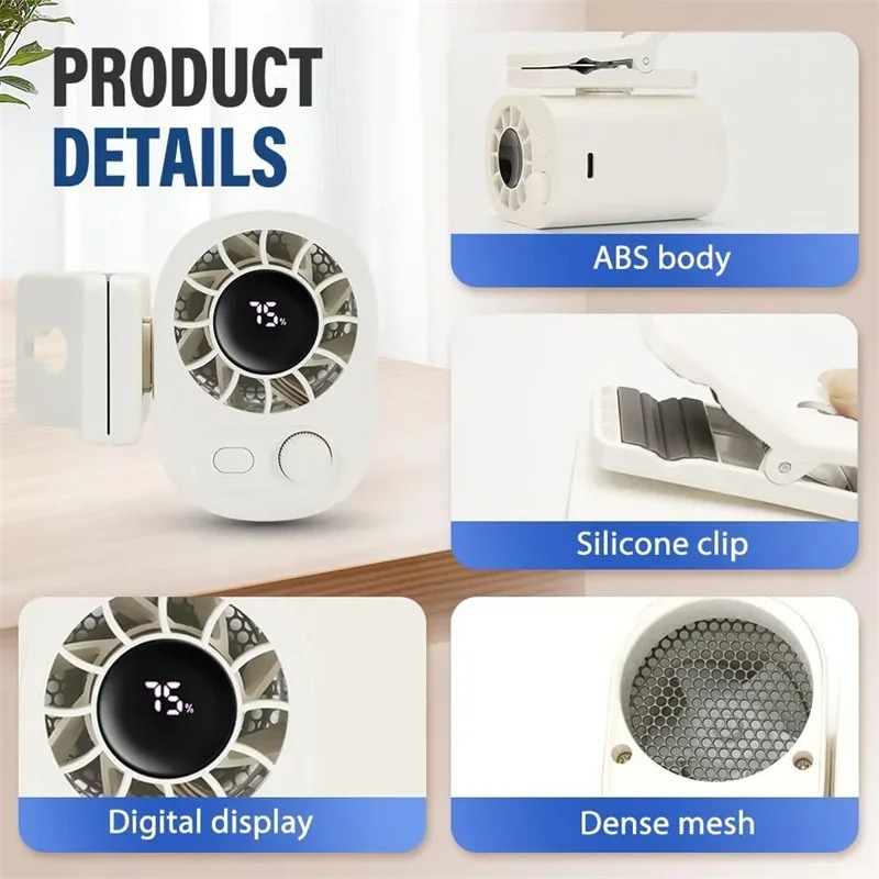 Clip-On Car Fan 360° Rotatable - Oscillating Fan Clip review and price