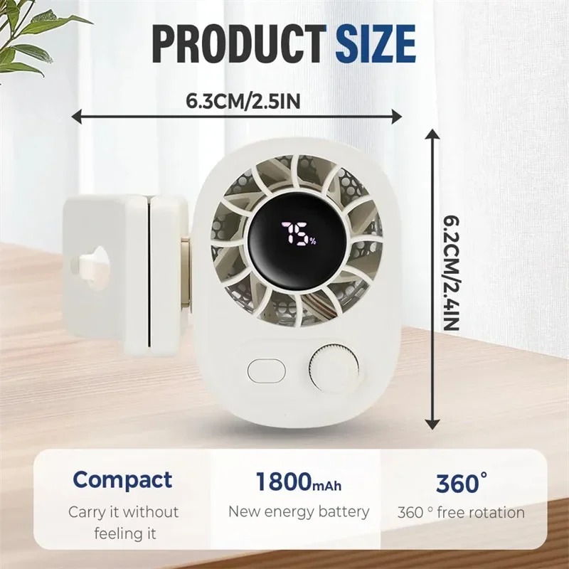 Clip-On Car Fan 360° Rotatable - Oscillating Fan Clip review and price